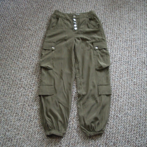 Lioness Cypress khaki cargo jogger pants XS - Picture 3 of 7
